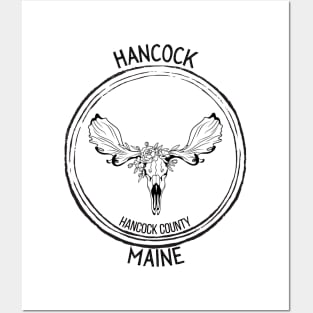 Hancock Maine Moose Posters and Art